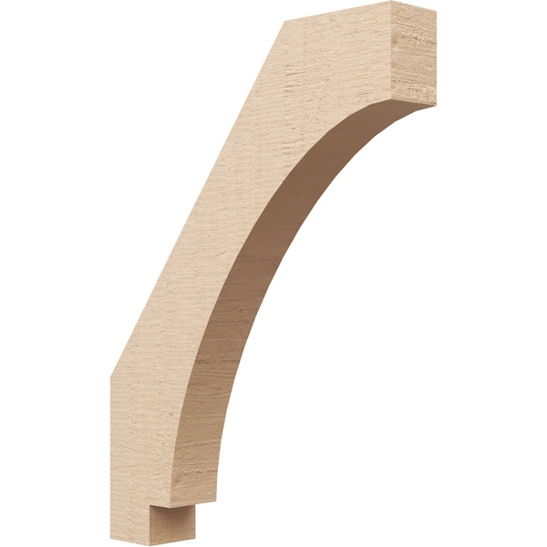 Ekena Millwork 3-inch W x 18-inch D x 24-inch H Imperial Rough Cedar Woodgrain TimberThane Knee Brace, Primed BRCUR03X18X24IMPRCPR - main